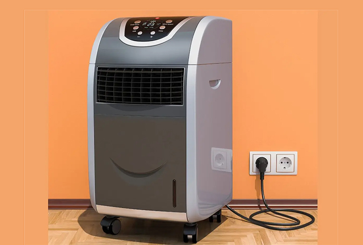AR CONDICIONADO PORTÁTIL - Tem sido cada vez mais usado para refrigerar ambientes sem instalação fixa. Mas possui alta corrente elétrica.