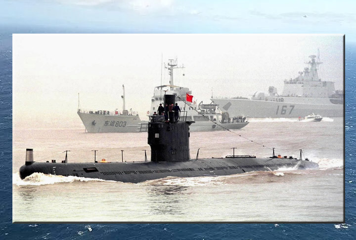 Submarino chinês Ming (2003): No dia 2 de maio de 2003, 70 pessoas morreram depois de uma falha mecânica atingir um submarino da classe “Ming”. - Domínio Público - Reprodução Site Naval - Blog