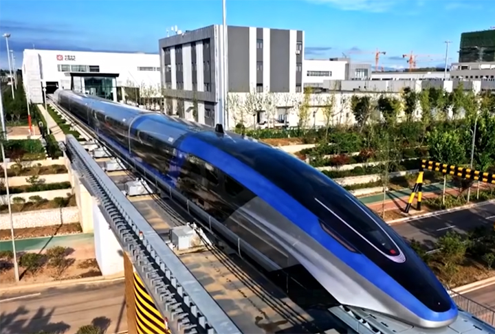 Novo Shanghai Maglev alcança 600 km por H - China - Trem Bala