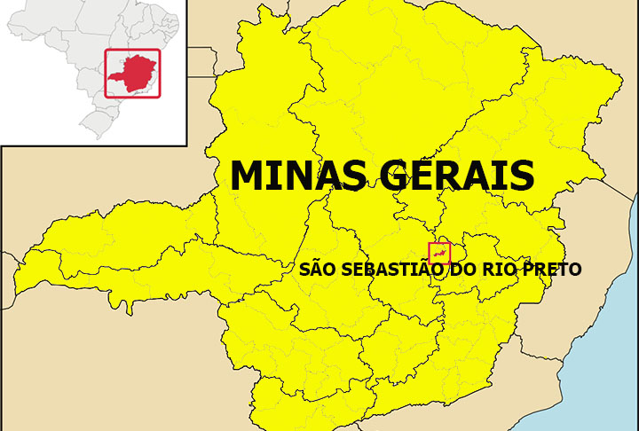 São Sebastião do Rio Preto fica na região metropolitana de Belo Horizonte. A economia se concentra na agropecuária, com foco no cultivo de cana-de-açúcar, milho, arroz e feijão, além da criação de gado leiteiro.
