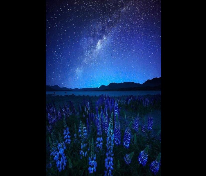 Lago Tekapo ? Nova Zelândia - Seu nome tem origem na língua maori e significa ?noite estrelada?. O local é prestigiado pela paisagem noturna espetacular. - Reprodução Facebook