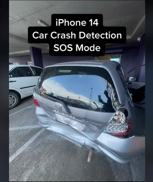 Mãe e filha são salvas por celular após acidente de carro