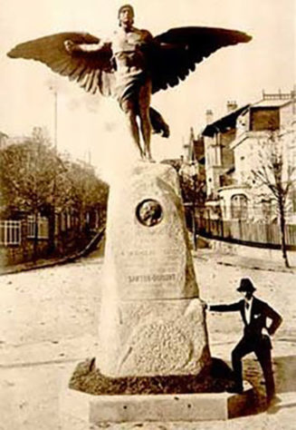 Santos Dumont estátua de Ícaro de Saint-Cloud