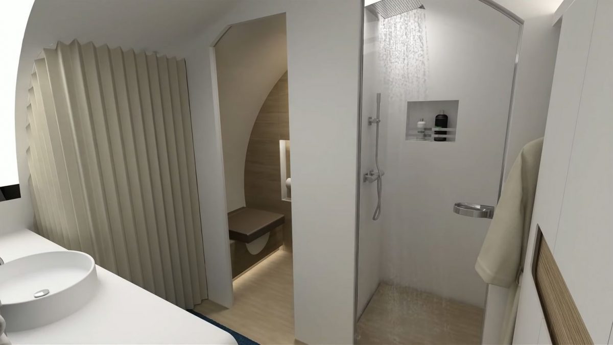 Avião luxuoso de hotel 