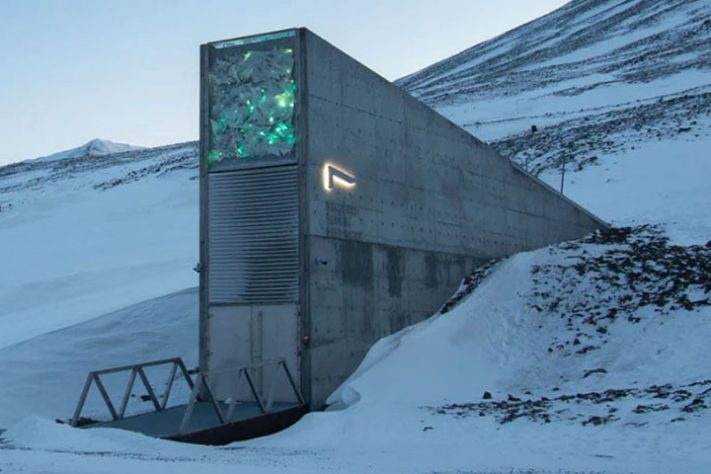 entrada do Cofre Global de Sementes de Svalbard - Divulgação Crop Trust 2