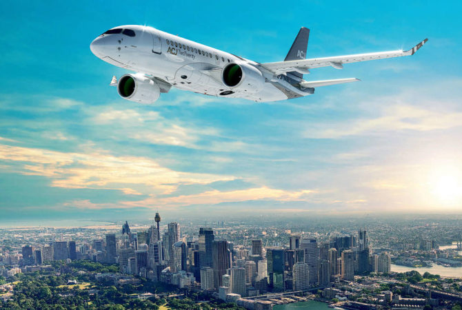 Aviões luxuosos oferecem conforto com alta tecnologia