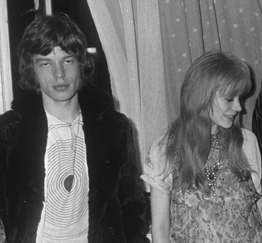 Mick Jagger e Marianne Faithfull