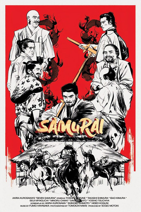 #6. “Os Sete Samurais” (1954): Esse é um clássico do prestigiado diretor japonês Akira Kurosawa. Conta a história de sete samurais que têm a incumbência de proteger uma vila de criminosos que constantemente aterrorizam o lugar e as pessoas que ali vivem.-- Divulgação