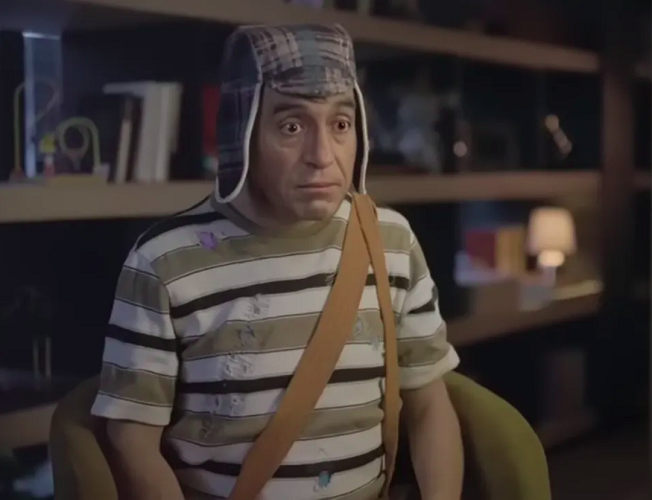 Roberto Gomez Bolaños: O ator conhecido por ter interpretado o “Chaves”, no famoso seriado que passou no SBT, foi recriado em um comercial de uma empresa de canais latino-americana.
