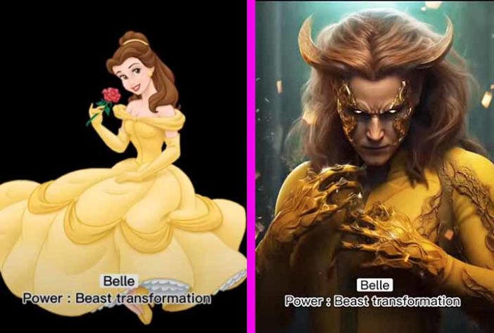 Princesas da Disney viram heroínas da Marvel com inteligência artificial