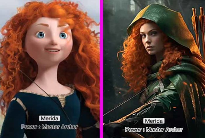 Princesas da Disney viram heroínas da Marvel com inteligência artificial