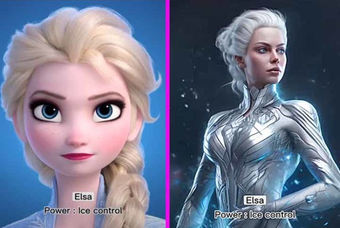 Inteligência Artificial transforma Princesas da Disney em heroínas da Marvel