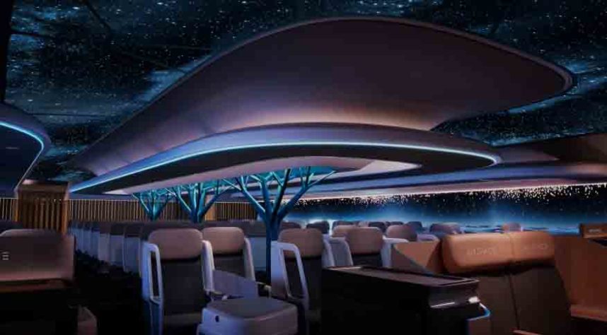 Avião luxuoso de hotel 