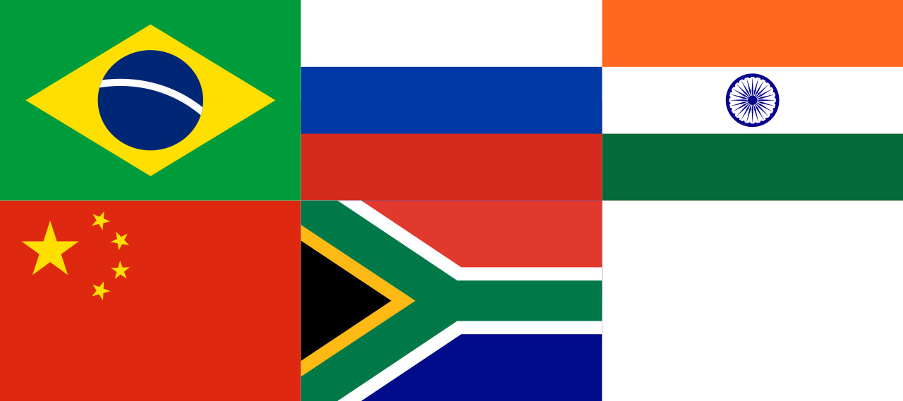 De acordo com o instituto de pesquisas do Reino Unido Acron Macro Consulting, o Brics detinha 31,5% do Produto Interno Bruto (PIB) mundial antes da incorporação de novos membros, em 2024. - Soumya-8974/Wikimedia Commons