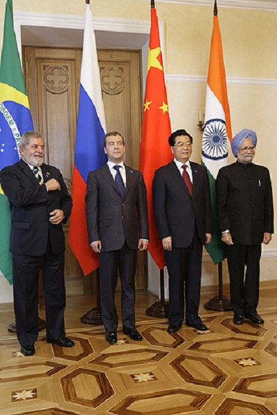 Bric é uma palavra que no inglês tem o significado de "tijolo", o que deu mais substância ao conceito por trás. - Presidência da Rússia/Wikimedia Commons