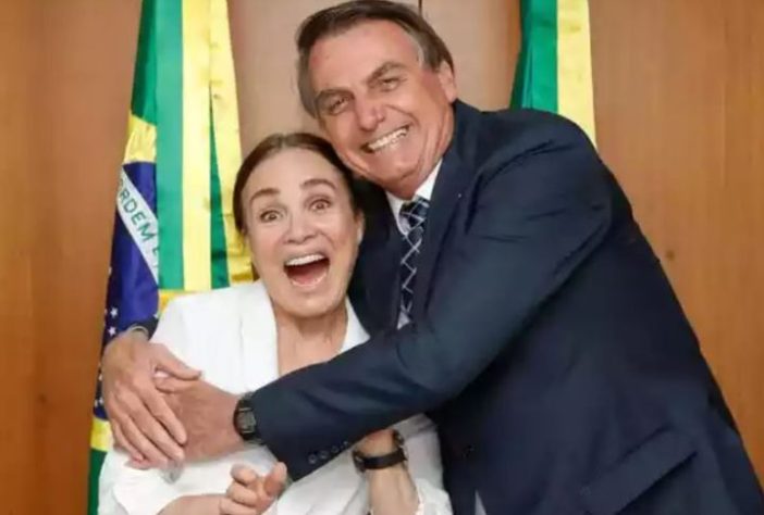 Regina Duarte e Jair Bolsonaro – Divulgação/Carolina Antunes/Presidência da República