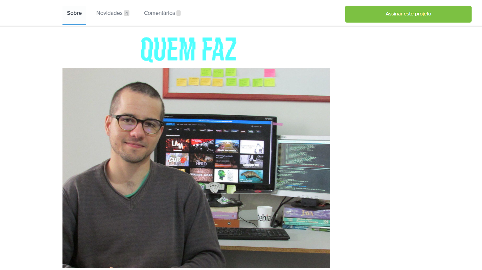 O criador do Libreflix é Guilmour Rossi.