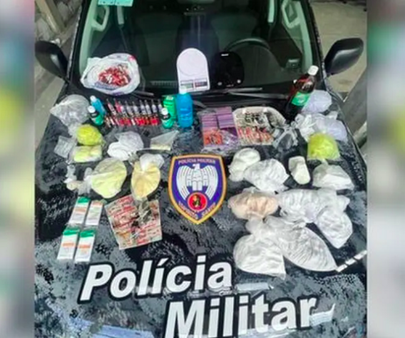 Apreensão de drogas da polícia militar do Espírito Santo