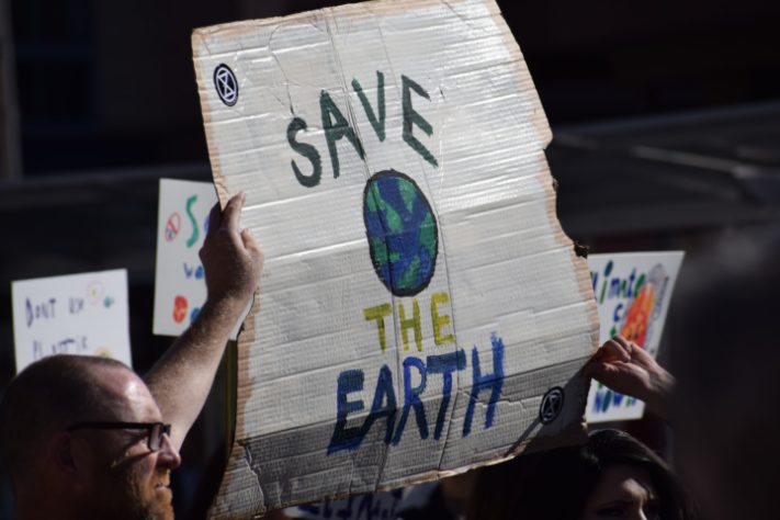 Protesto contra o aquecimento global