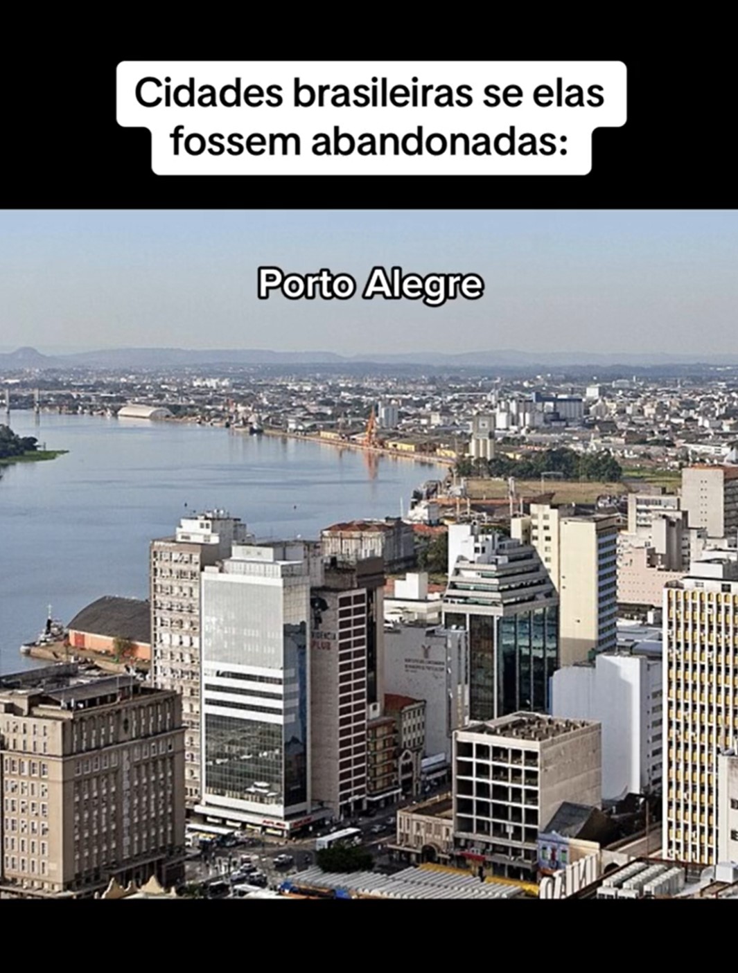 Com mais uma capital do Sul, Porto Alegre é retratada por ser uma cidade ativa, que sempre está em ebulição, com indivíduos produzindo. A cidade possui uma das infraestruturas urbanas mais modernas do Brasil.-Reprodução/TikTok/@huiop