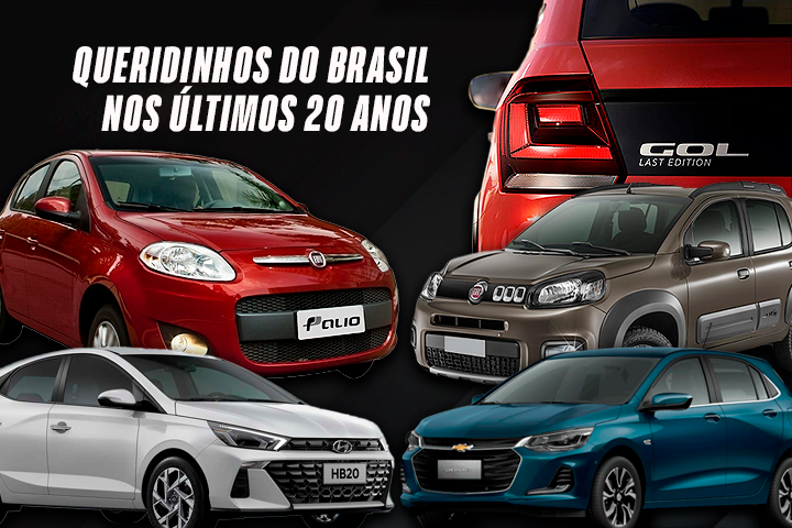 Queridinhos do Brasil: Os carros mais vendidos nos últimos 20 anos - Montagem: Marcus Assunção