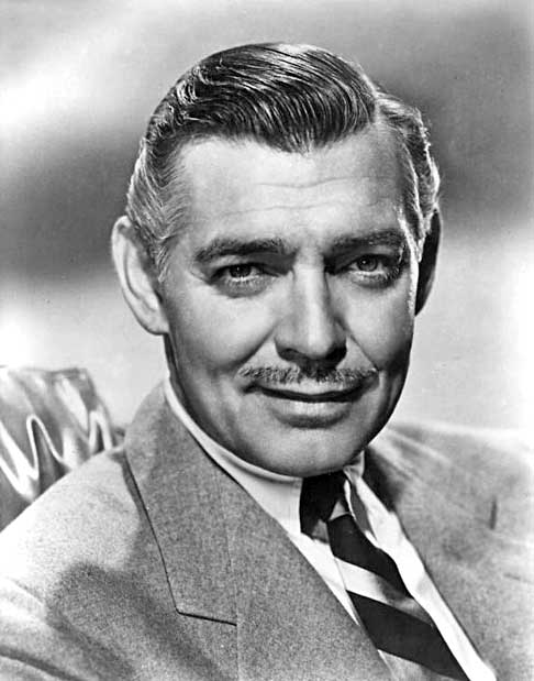 5. Clark Gable - O popular ator, que era muitas vezes chamado de "O Rei de Hollywood", nasceu em Ohio-EUA, em 1/2/1901. Gable foi piloto durante a Segunda Guerra Mundial. Atuou em mais de 60 filmes e muitos deles renderam prêmios.