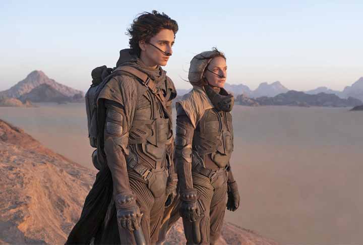 Em 2021, Timothée Chalamet protagonizou o épico de ficção científica 