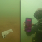 Mergulhador encontra iPhone funcionando no fundo de lago em Brasília