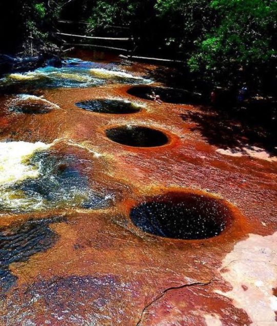 "Buracos" misteriosos em rio na Amazônia