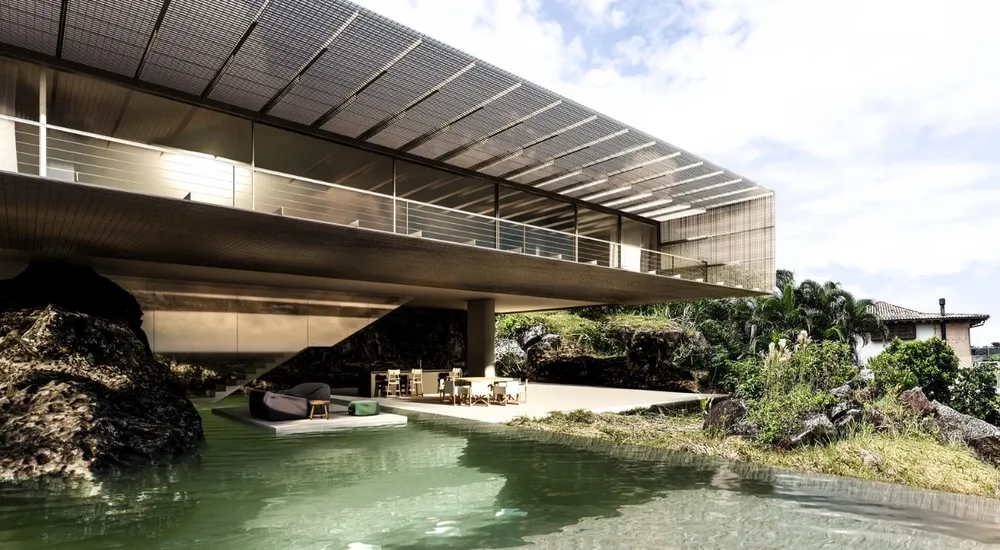 Casa inspirada em cartão postal de Floripa conquista prêmio internacional - Tetro Arquitetura/ Divulgação
