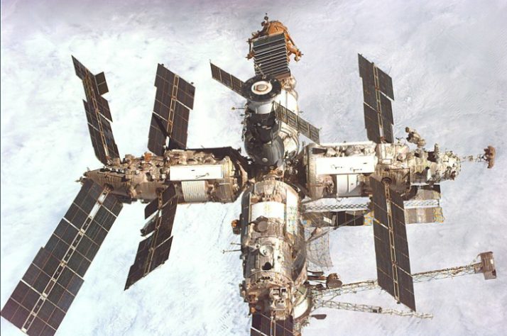 Estação espacial Mir, simbolo do poderio da União Soviética