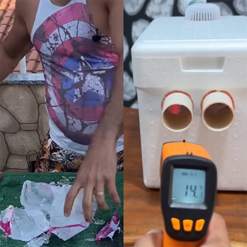 Dica na internet mostra como criar um "ar-condicionado" com isopor