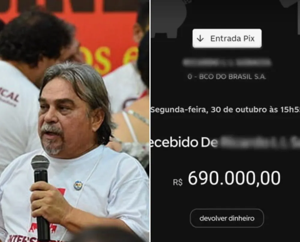 O dono era o ex-presidente do Sindicato dos Bancários de Santos e Região, Ricardo Saraiva Big, que fez o PIX de R$ 690 mil por engano. Ele afirmou ao G1 que ficou 'apavorado' com o erro, achando que poderia ter perdido o dinheiro para sempre.-Arquivo Pessoal/Rafael Big