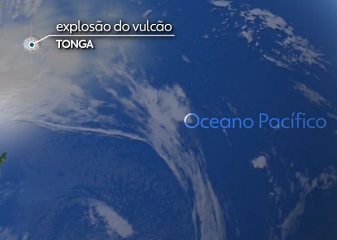 Partículas de fumaça viajaram mais de 13 mil km até chegarem no litoral brasileiro.-reprodução tv globo