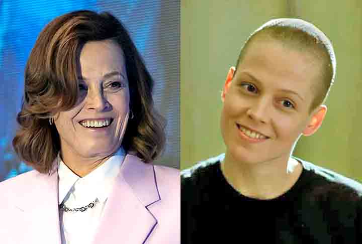 Sigourney Weaver- Para "Alien 3" (1992) - filme que teve a maior bilheteria de estreia do ano, tendo uma mulher como protagonista - a atriz não só raspou a cabeça como se consolidou nos filmes de ação. Ela disse que ficar sem os cabelos a deixou mais leve e vulnerável.