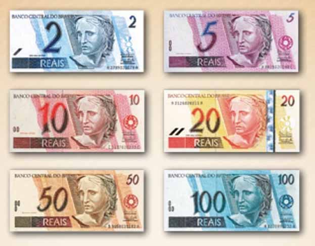 Notas da primeira família Real - Banco Central -