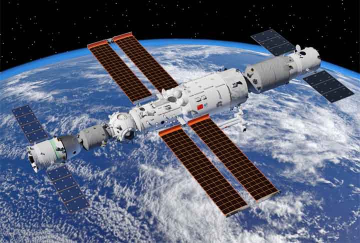 A Estação Espacial Tiangong (que significa 