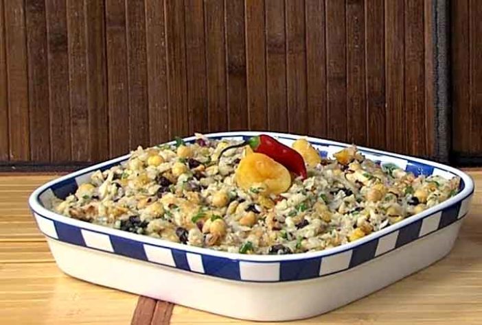 Salada de Bacalhau com Frutas Secas -