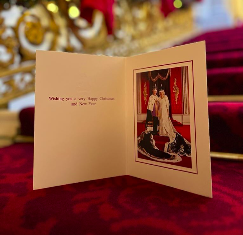 Cartão de Natal da família real britânica 2023