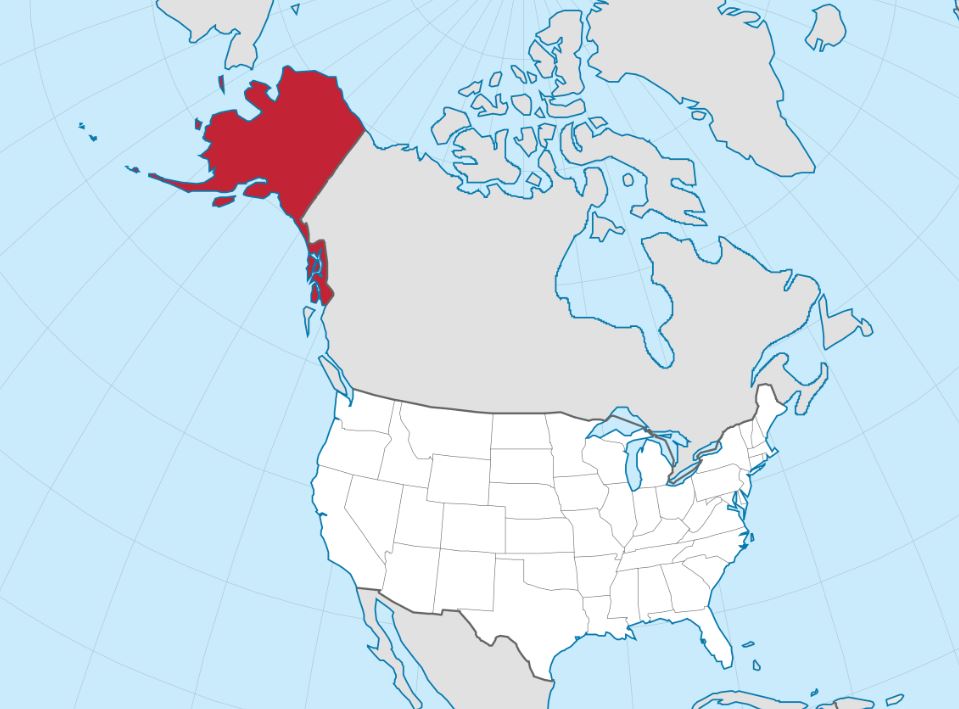 O Alasca é um dos 50 estados dos Estados Unidos da América e o maior em tamanho, com uma área total de 1.723.336,75 km².