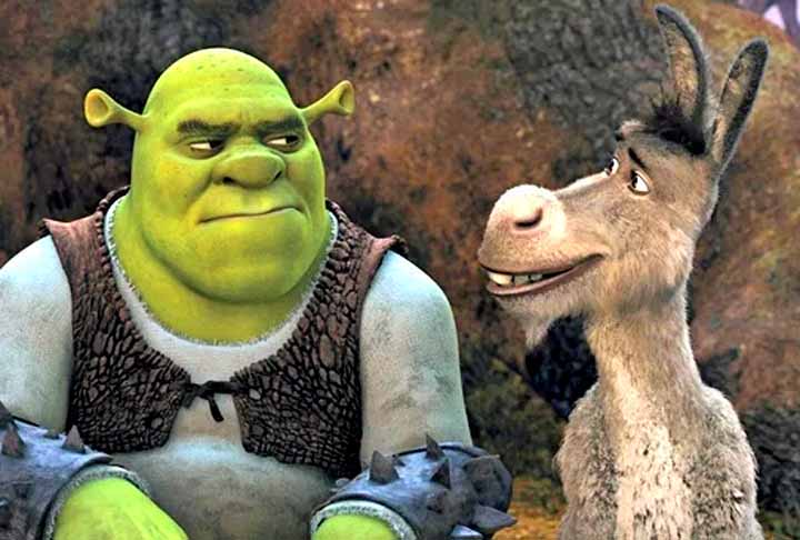 Lançado em 2001, o filme “Shrek” conquistou a crítica e o público com sua história sobre um ogro perde sua paz quando um cavaleiro força personagens de contos de fadas a morarem no pântano. -  (crédito:  Divulgação)