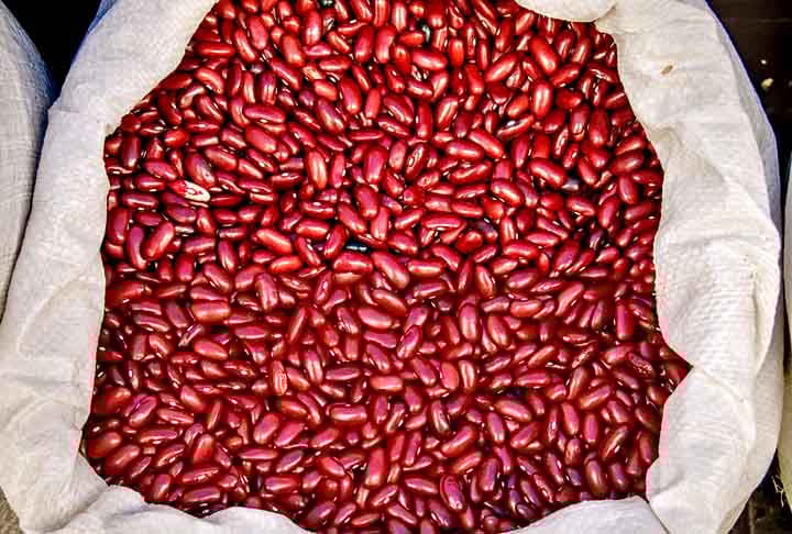 Feijão Vermelho- Possui formato que se assemelha a um rim e tamanho irregular. Tem diversos nutrientes. Dentre eles, proteínas, folato (vitamina B9), ferro, quantidades moderadas de tiamina, cobre e vitaminas do complexo B.-Flickr/Heitor de Bittencourt