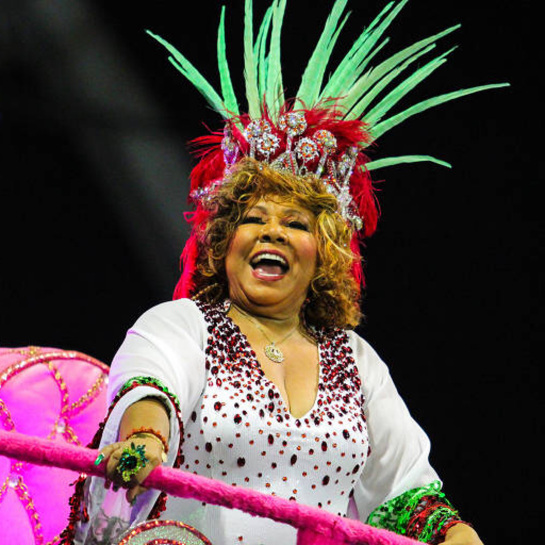 Em 2018, a tradicional escola de samba de São Paulo, Mocidade Alegre, homenageou os 70 anos de vida e os 45 anos de carreira de Alcione, com o enredo "A voz marrom que não deixa o samba morrer".