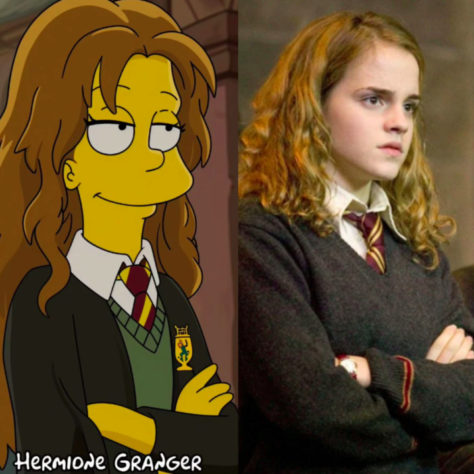 IA recria personagens de Harry Potter no universo dos Simpsons