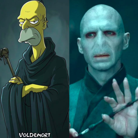 IA recria personagens de Harry Potter no universo dos Simpsons