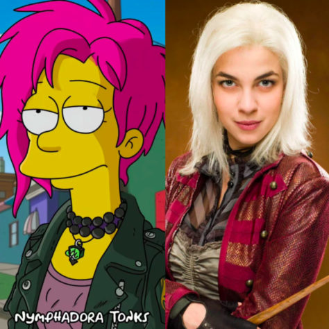 IA recria personagens de Harry Potter no universo dos Simpsons