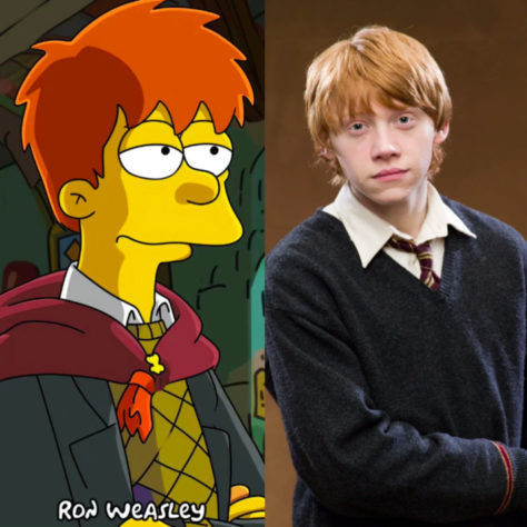 IA recria personagens de Harry Potter no universo dos Simpsons