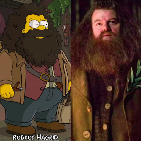 IA recria personagens de Harry Potter no universo dos Simpsons