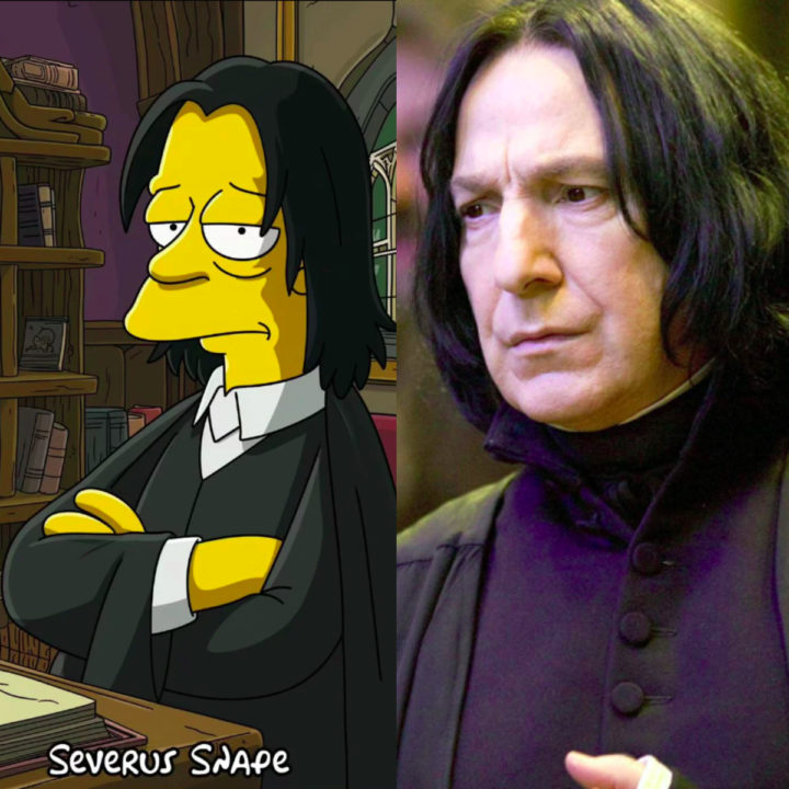 Montagem -- Os Simpsons x Severus Snape