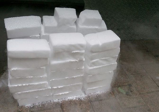 Utilidades do gelo seco 